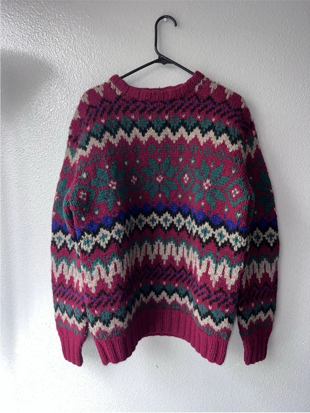 Vintage Abercrombie 90’s & Fitch Christmas Wool Sweater Size L